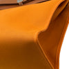 エルメス HERMES エールバッグジップPM C刻印 オレンジ系/ナチュラル シルバー金具 トワル/ハンター レディース ショルダーバッグ