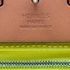 エルメス HERMES エールバックジップPM B刻印 ライム/ナチュラル シルバー金具 トワル/ハンター レディース ショルダーバッグ
