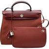 エルメス HERMES エールバッグジップPM Y刻印 ルージュアッシュ シルバー金具 トワル/ハンター レディース ショルダーバッグ