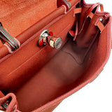 エルメス HERMES エールバッグジップPM Y刻印 ルージュアッシュ シルバー金具 トワル/ハンター レディース ショルダーバッグ