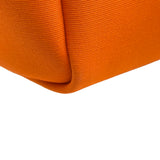 エルメス HERMES エールバッグジップPM B刻印 オレンジ/ゴールド シルバー金具 トワル/ハンター レディース ショルダーバッグ