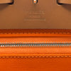 エルメス HERMES エールバッグジップPM B刻印 オレンジ/ゴールド シルバー金具 トワル/ハンター レディース ショルダーバッグ