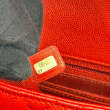 シャネル CHANEL ココハンドル XS A92990 27番台 レッド ゴールド金具 キャビアスキン レディース ショルダーバッグ