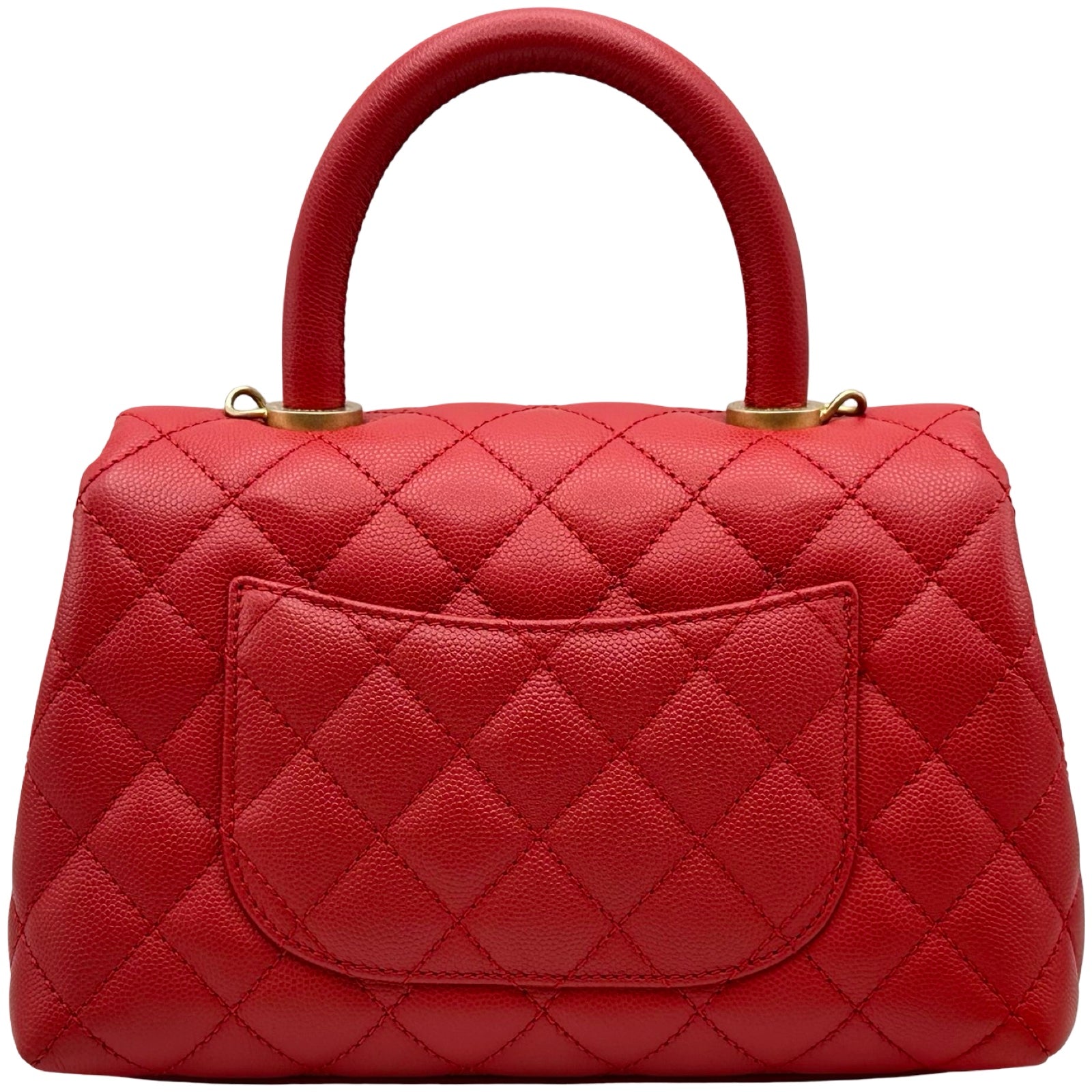 シャネル CHANEL ココハンドル XS A92990 27番台 レッド ゴールド金具