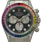 ロレックス ROLEX デイトナ レインボー 116599RBOW ブラック ホワイトゴールド 自動巻き メンズ 腕時計