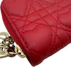 クリスチャン・ディオール Christian Dior ディオール アムール レディディオール コインケース S0985ONHG レッド ゴールド金具 ラムスキン レディース コインケース