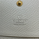 ヴァレンティノ VALENTINO チェリーフィッググレインカーフスキンウォレット 8W2POAYOWGX アイボリー ゴールド金具 カーフ レディース 二つ折り財布