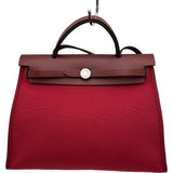エルメス HERMES エールバッグジップPM A刻印（2017年製) ルージュアッシュ/カザック トワル/ハンター レディース ショルダーバッグ