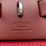 エルメス HERMES エールバッグジップPM A刻印（2017年製) ルージュアッシュ/カザック トワル/ハンター レディース ショルダーバッグ