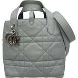 クリスチャン・ディオール Christian Dior トゥージュールバーティカルトートバッグ M2835PSNM アイスブルー シルバー金具 カーフ レディース ショルダーバッグ