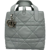 クリスチャン・ディオール Christian Dior トゥージュールバーティカルトートバッグ M2835PSNM アイスブルー シルバー金具 カーフ レディース ショルダーバッグ