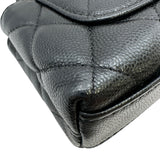 シャネル CHANEL ココハンドル マイクロ AP4245 ブラック ゴールド金具 キャビアスキン メンズ ショルダーバッグ