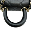 シャネル CHANEL ココハンドル マイクロ AP4245 ブラック ゴールド金具 キャビアスキン メンズ ショルダーバッグ