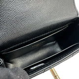 シャネル CHANEL ココハンドル マイクロ AP4245 ブラック ゴールド金具 キャビアスキン メンズ ショルダーバッグ