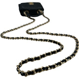 シャネル CHANEL ココハンドル マイクロ AP4245 ブラック ゴールド金具 キャビアスキン メンズ ショルダーバッグ