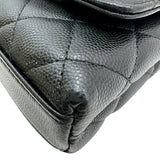 シャネル CHANEL ココハンドル マイクロ AP4245 ブラック ゴールド金具 キャビアスキン メンズ ショルダーバッグ