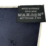エルメス HERMES カレ90 Guepards Tattoo ネイビー シルク ユニセックス スカーフ