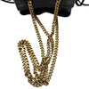 サンローラン SAINT LAURENT フリンジ付チェーンショルダー 434594 ブラック ゴールド金具 レザー/スエード レディース ショルダーバッグ
