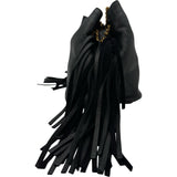 サンローラン SAINT LAURENT フリンジ付チェーンショルダー 434594 ブラック ゴールド金具 レザー/スエード レディース ショルダーバッグ