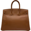 エルメス HERMES バーキン35 □D刻印 ゴールド ゴールド金具 クシュベル レディース ハンドバッグ
