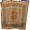 エルメス HERMES カレ90 CHASS EN INDE ブラウン カシミヤ/シルク レディース スカーフ