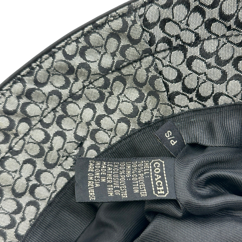 コーチ COACH シグネチャーキャンバスバケットハット グレー