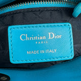 クリスチャン・ディオール Christian Dior レディディオールミニ ブルー シルバー金具 ラムスキン レディース ショルダーバッグ