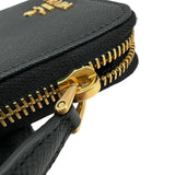 プラダ PRADA ロゴラウンドファスナーコインケース 1MM268 ブラック ゴールド金具 サフィアーノ レディース コインケース