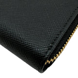 プラダ PRADA ロゴラウンドファスナーコインケース 1MM268 ブラック ゴールド金具 サフィアーノ レディース コインケース