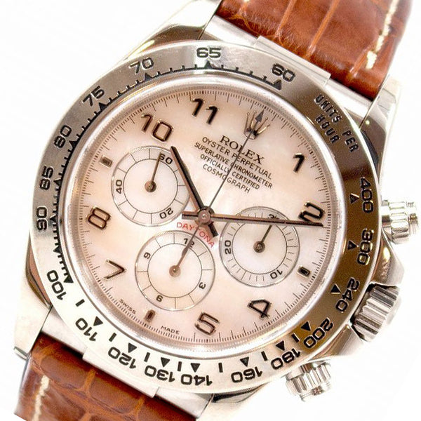 ロレックス ROLEX コスモグラフ デイトナ U番 16519NA  K18WG/レザーストラップ 自動巻き メンズ 腕時計