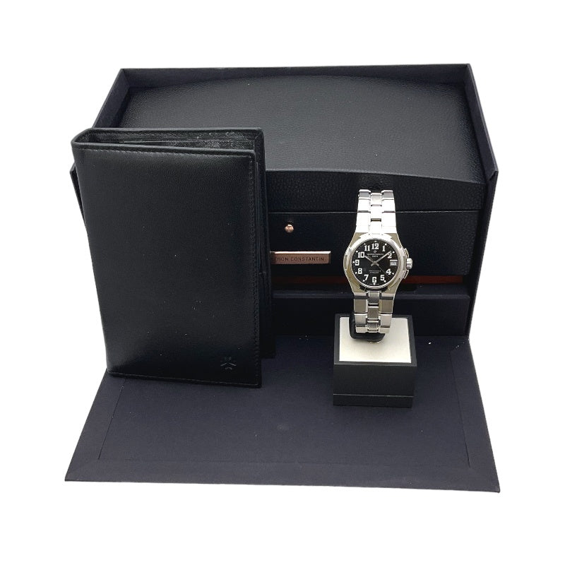 ヴァシュロン・コンスタンタン VACHERON CONSTANTIN オーヴァーシーズ ミディアム 42052/423A-8894 ブラック ステンレススチール 自動巻き メンズ 腕時計