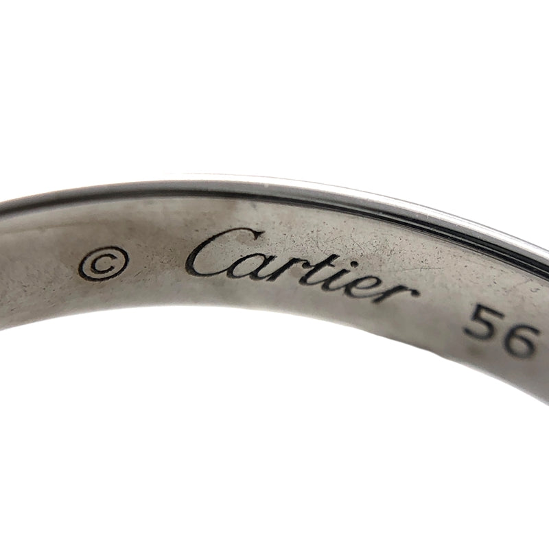 カルティエ Cartier トリニティリング K18WG/ブラックセラミック ジュエリー