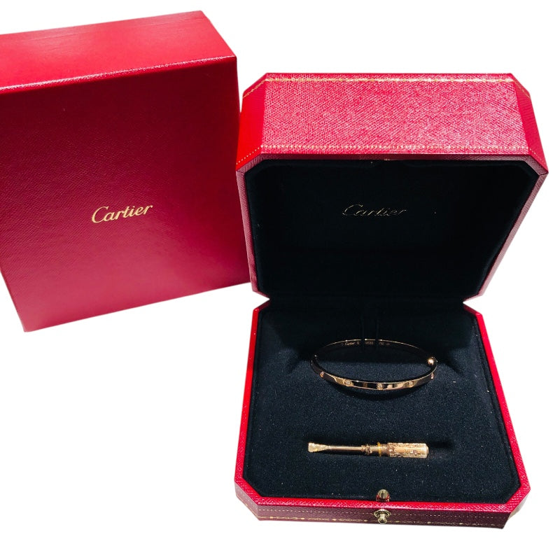 カルティエ Cartier ラブブレス SM 10Pダイヤ #16 K18ピンクゴールド ジュエリー