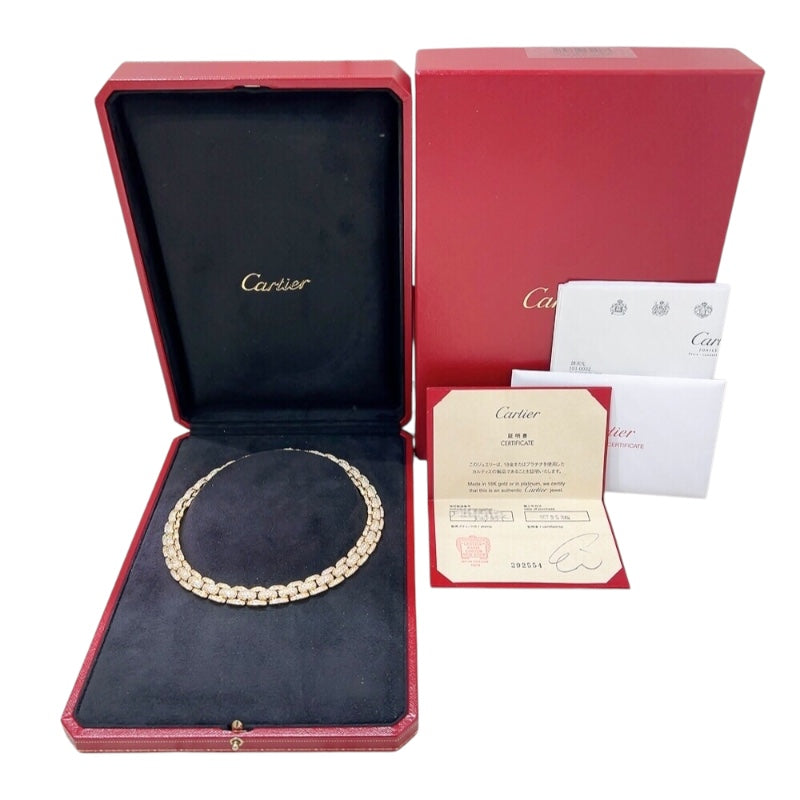 カルティエ Cartier パンテール ダイヤネックレス K18イエロー