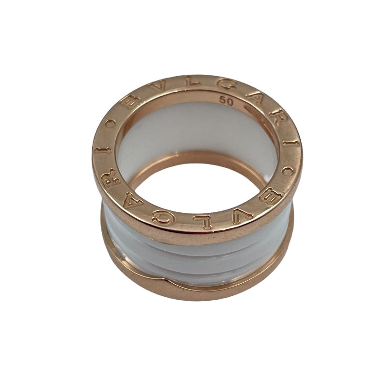 ブルガリ BVLGARI ビーゼロワン リング 3バンド 750PG ジュエリー