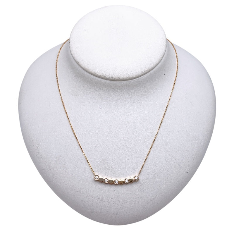 ショーメ CHAUMET ビーマイラブ ダイヤネックレス K18ピンク