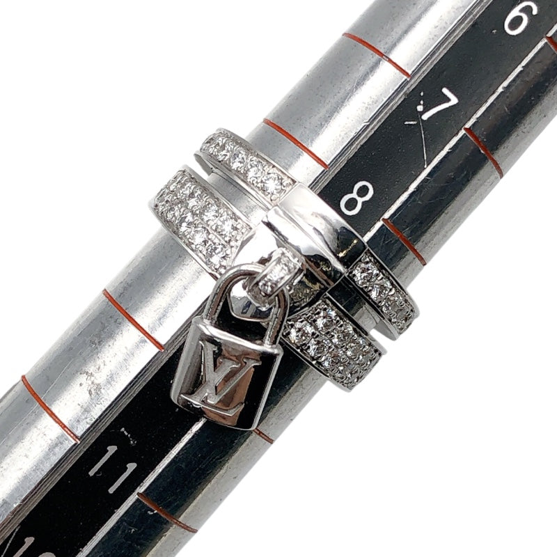 ルイ・ヴィトン LOUIS VUITTON バーグロックイットダイヤリングGM K18ホワイトゴールド ダイヤモンド ダイヤモンド ジュエリー