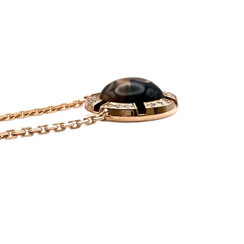 ショーメ CHAUMET クラスワン スモーキークォーツ/ダイヤ ネックレス K18ピンクゴールド ジュエリー