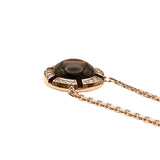 ショーメ CHAUMET クラスワン スモーキークォーツ/ダイヤ ネックレス K18ピンクゴールド ジュエリー