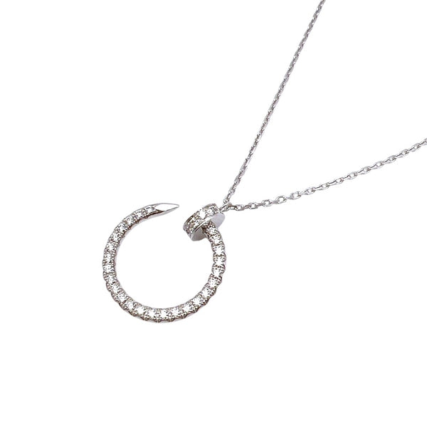 カルティエ Cartier ジュストアンクル ダイヤネックレス 750WG