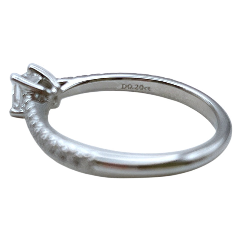 ティファニー TIFFANY＆CO ノヴォ　プリンセスカットダイヤリング Pt950プラチナ D0.20ct ジュエリー
