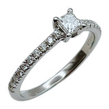 ティファニー TIFFANY＆CO ノヴォ　プリンセスカットダイヤリング Pt950プラチナ D0.20ct ジュエリー