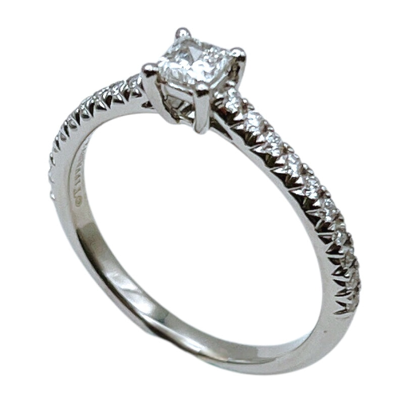 ティファニー TIFFANY＆CO ノヴォ　プリンセスカットダイヤリング Pt950プラチナ D0.20ct ジュエリー