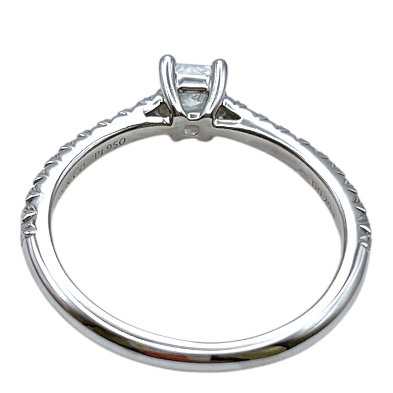 ティファニー TIFFANY＆CO ノヴォ　プリンセスカットダイヤリング Pt950プラチナ D0.20ct ジュエリー