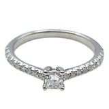 ティファニー TIFFANY＆CO ノヴォ　プリンセスカットダイヤリング Pt950プラチナ D0.20ct ジュエリー