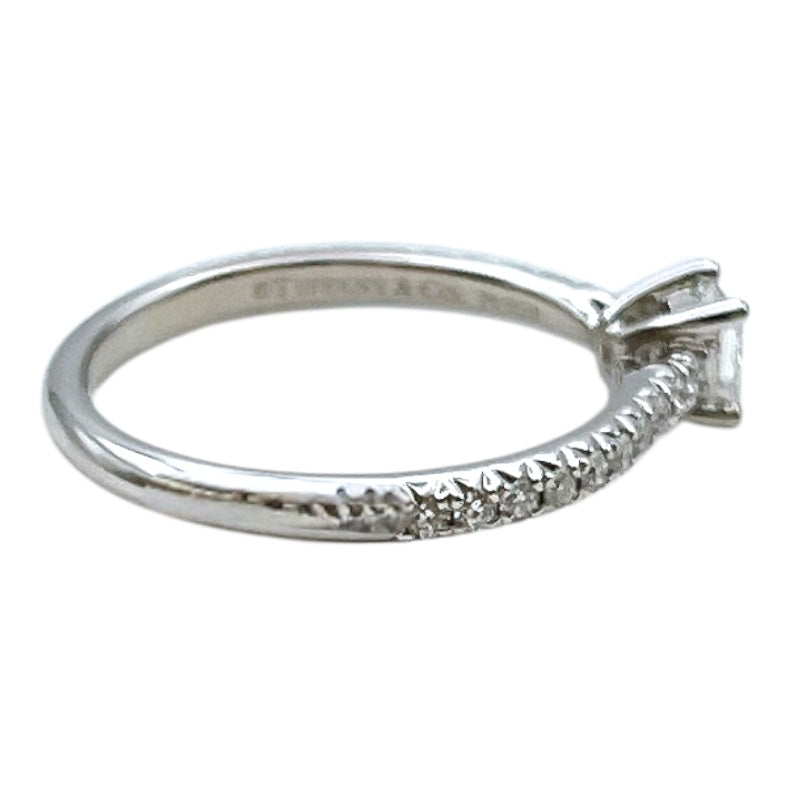 ティファニー TIFFANY＆CO ノヴォ　プリンセスカットダイヤリング Pt950プラチナ D0.20ct ジュエリー