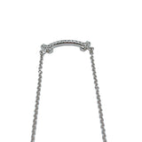 ティファニー TIFFANY＆CO Tスマイル ダイヤネックレス　ミニ K18ホワイトゴールド ジュエリー