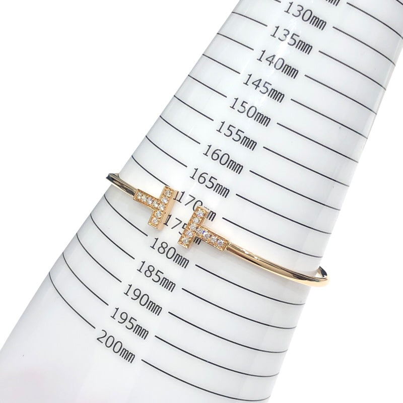 ティファニー TIFFANY＆CO Tワイヤーダイヤブレス K18イエローゴールド 750YG/ダイヤモンド ジュエリー