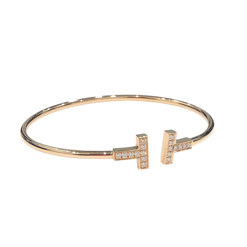 ティファニー TIFFANY＆CO Tワイヤーダイヤブレス K18イエローゴールド 750YG/ダイヤモンド ジュエリー