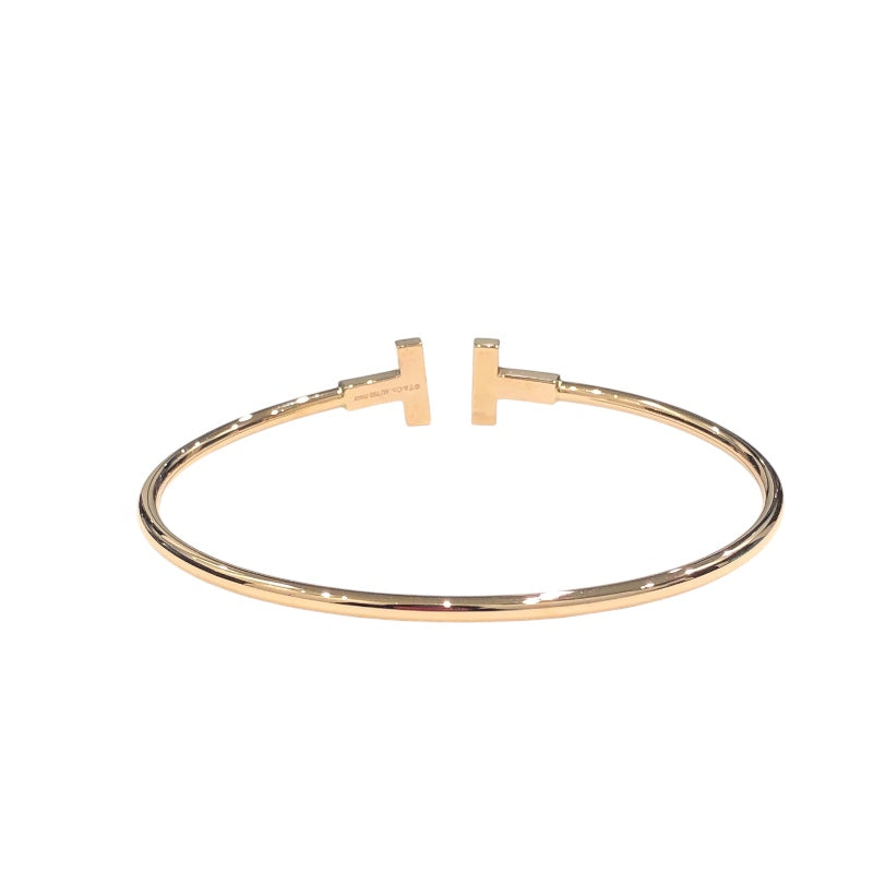 ティファニー TIFFANY＆CO Tワイヤーダイヤブレス K18イエローゴールド 750YG/ダイヤモンド ジュエリー